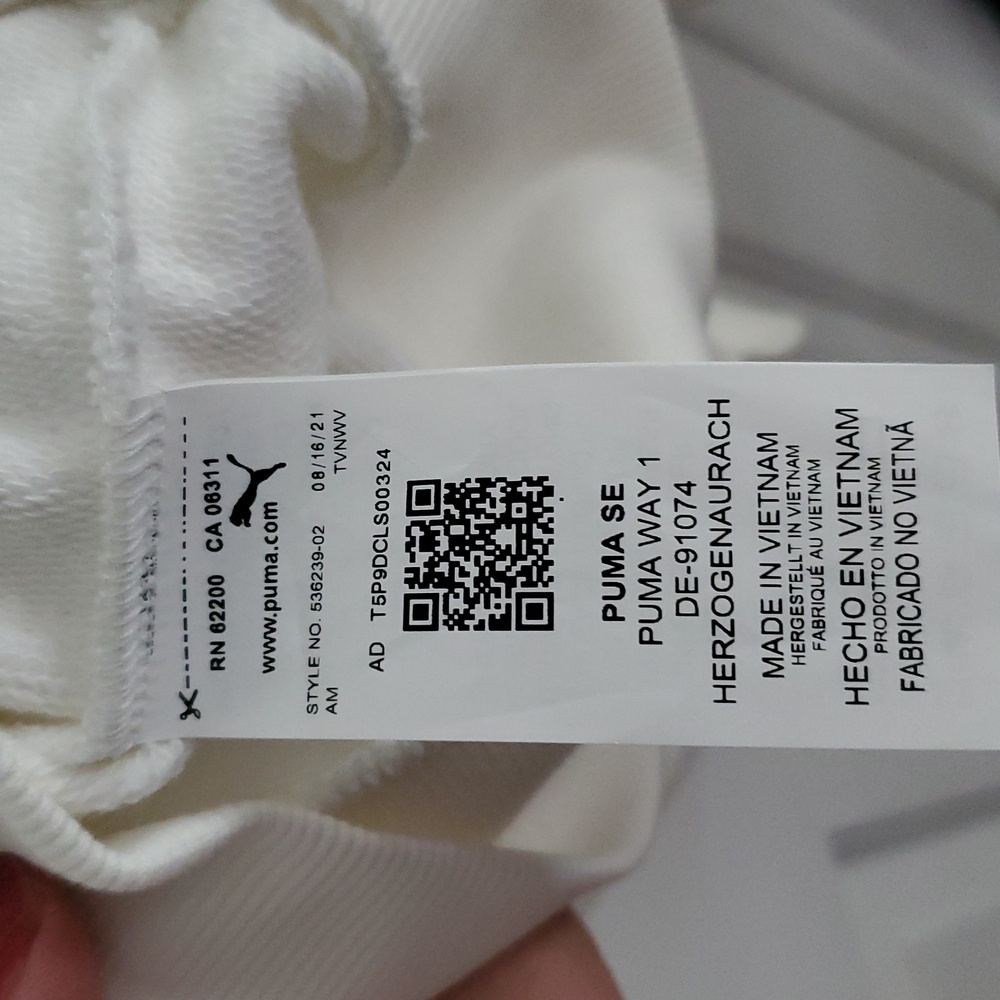 New Puma Claccic's Men's White Big And Tall Logo Hoodie. Size 2XLT. - Picture 8 of 10